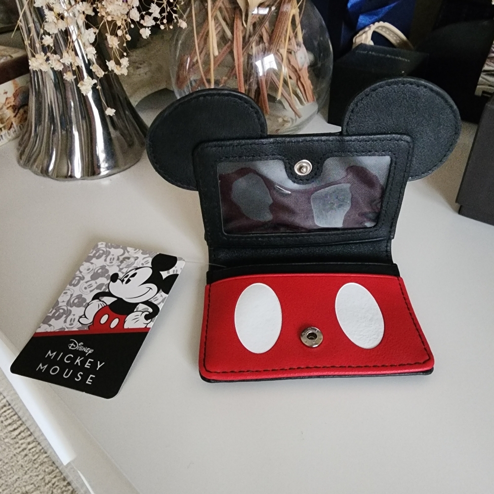 Mickey Mouse Black and Red Wallet